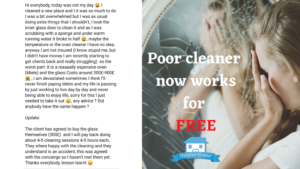 Cleaner works for free